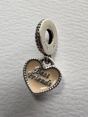 Authentic Pandora Retired Best Friends Dangle Charm - 791950CZ